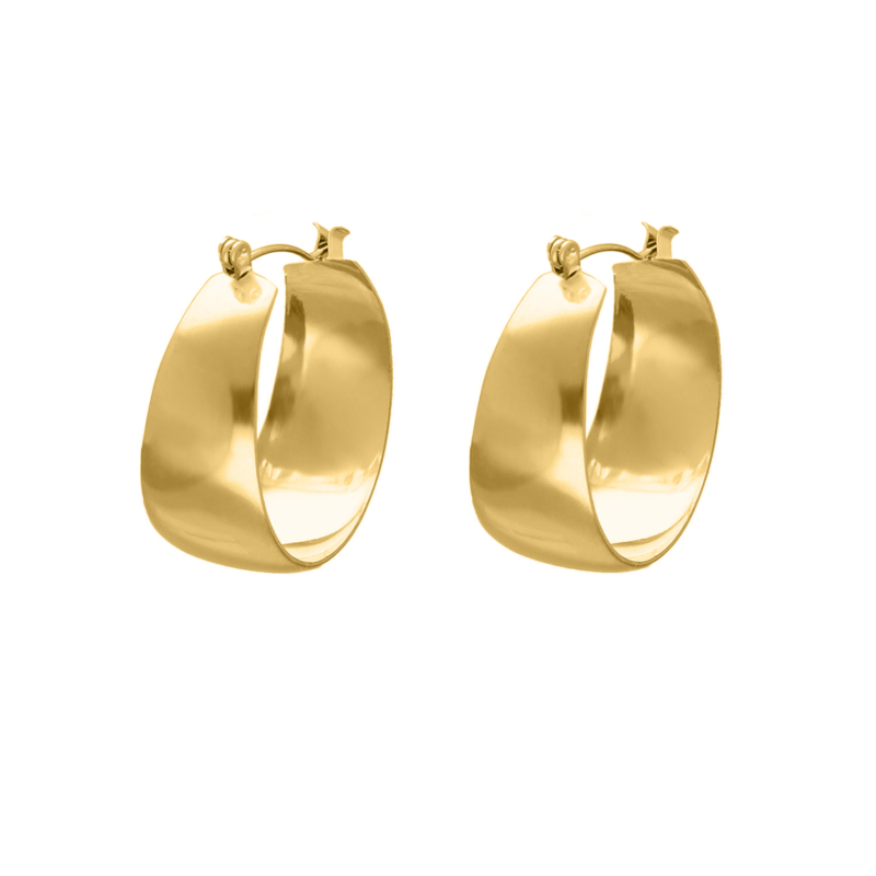 Earrings on a white background