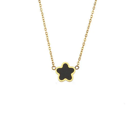 Necklace on a white background